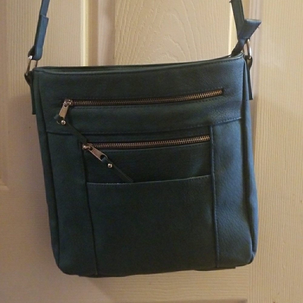 Crossbody teal purse
